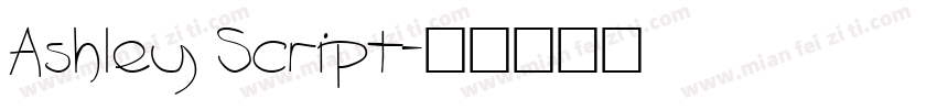 Ashley Script字体转换